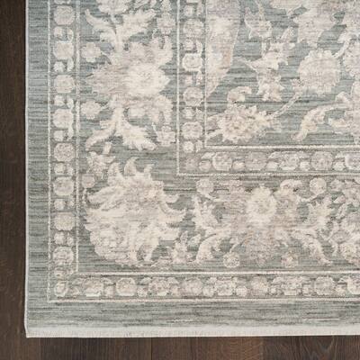 Nourison Shadows Indoor only Green Persian Area Rug