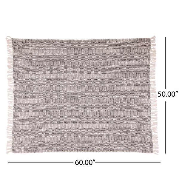 Dermody Boho Fabric Throw Blanket by Christopher Knight Home