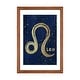 preview thumbnail 13 of 13, iCanvas "Leo Zodiac Sign" by Nature Magick Walnut - 24x16x1