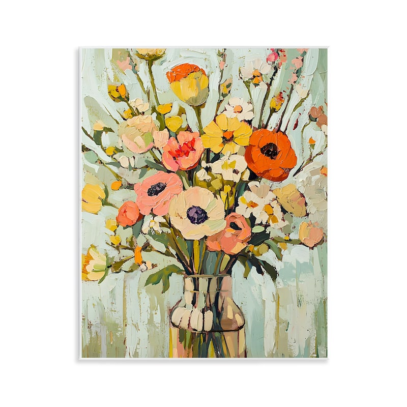 Stupell Painterly Bouquet Arrangement Wall Plaque Art Design By Franklyn Gregory - 11 x 14
