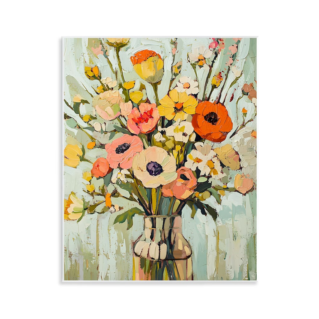 Stupell Painterly Bouquet Arrangement Wall Plaque Art Design By Franklyn Gregory