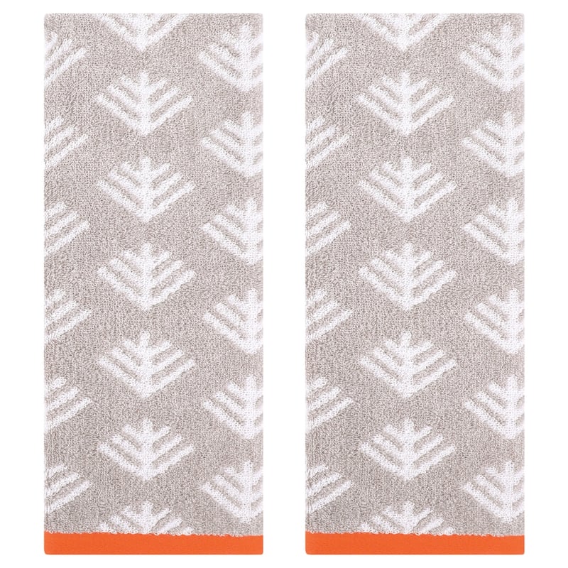Cute Pattern Cotton Hand Towel Set 14" x 30" Soft Absorbent Hand Towels for Bathroom, Home Decor