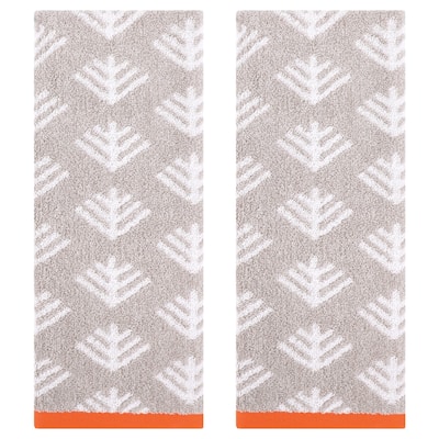 Cute Pattern Cotton Hand Towel Set 14" x 30" Soft Absorbent Hand Towels for Bathroom, Home Decor