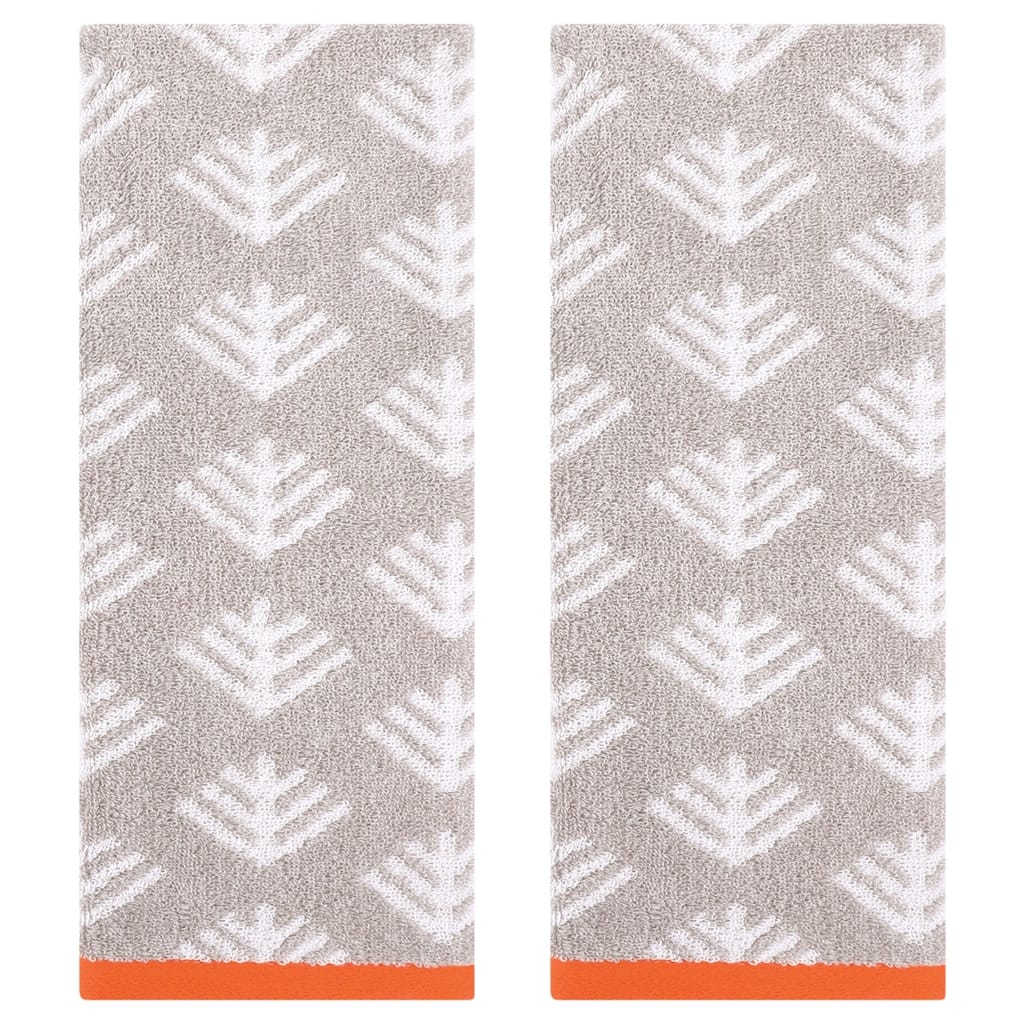 Cute Pattern Cotton Hand Towel Set 14" x 30" Soft Absorbent Hand Towels for Bathroom, Home Decor