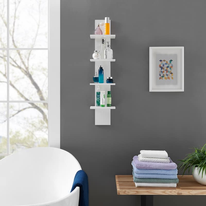 Danya B. Arica Utility Column 4-Tier Spine Wall Shelves - N/A