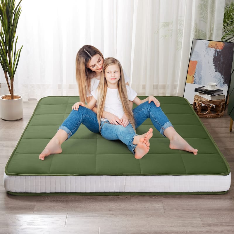 6-IN Thick Floor Futon Mattress,Topper Mattress Pad