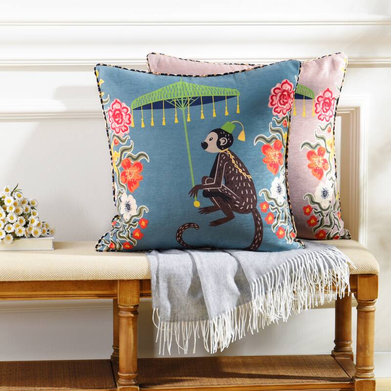 StyleCraft Maharaja Monkey Right Side Throw Pillow