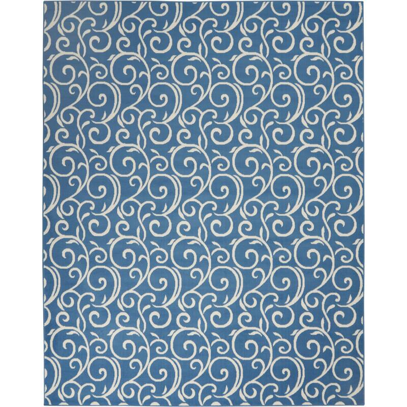 Nourison Grafix Farmhouse Country Scroll Transitional Area Rug