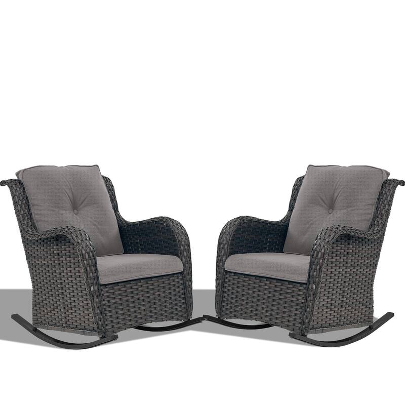 Outdoor Rocking Chair Rattan Rocker Chairs