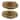 Set of 2 Decoratie Teak Wood Table Bowls, Brown, Natural Edge, Brown Finish
