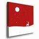 preview thumbnail 2 of 8, Starry Night red-Premium Gallery Wrapped Canvas - Ready to Hang - Multi-Color