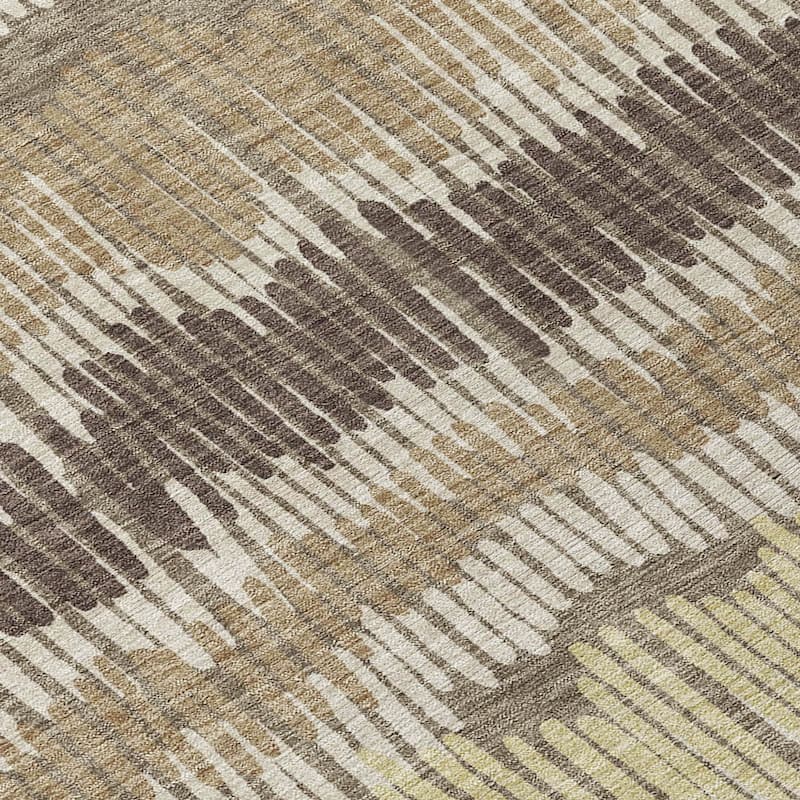 HomeRoots Striped Transitional Rectangle Outdoor Rug
