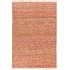 preview thumbnail 22 of 33, Hand-Woven Luther Solid Viscose Area Rug - 5' x 7' 6" Red