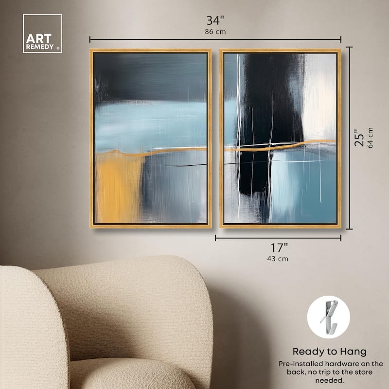 Still Cadence Canvas Set of 2 by Art Remedy
