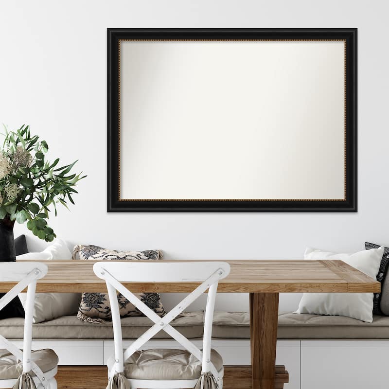 Non-Beveled Wall Mirror - Manhattan Black Frame