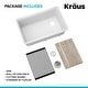 preview thumbnail 91 of 122, KRAUS Bellucci Workstation Undermount Granite Composite Kitchen Sink