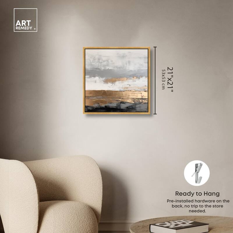 Moonlit Gold II Canvas by Art Remedy