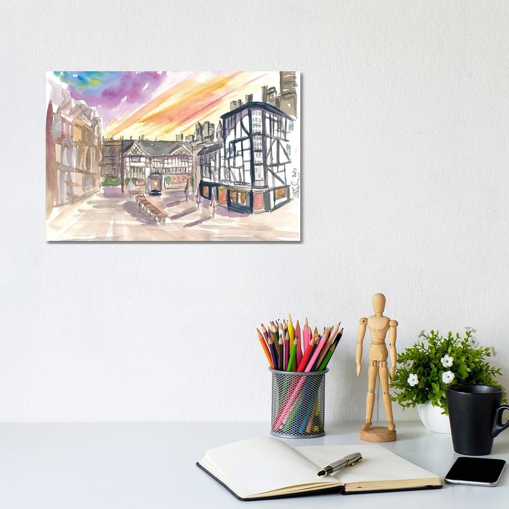 iCanvas "The Shambles Square In Manchester England" by Markus & Martina Bleichner Canvas Print