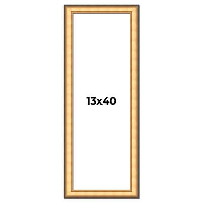 13x40 Frame Gold Plein Aire Solid Wood Picture Frame Width 2 Inches |
