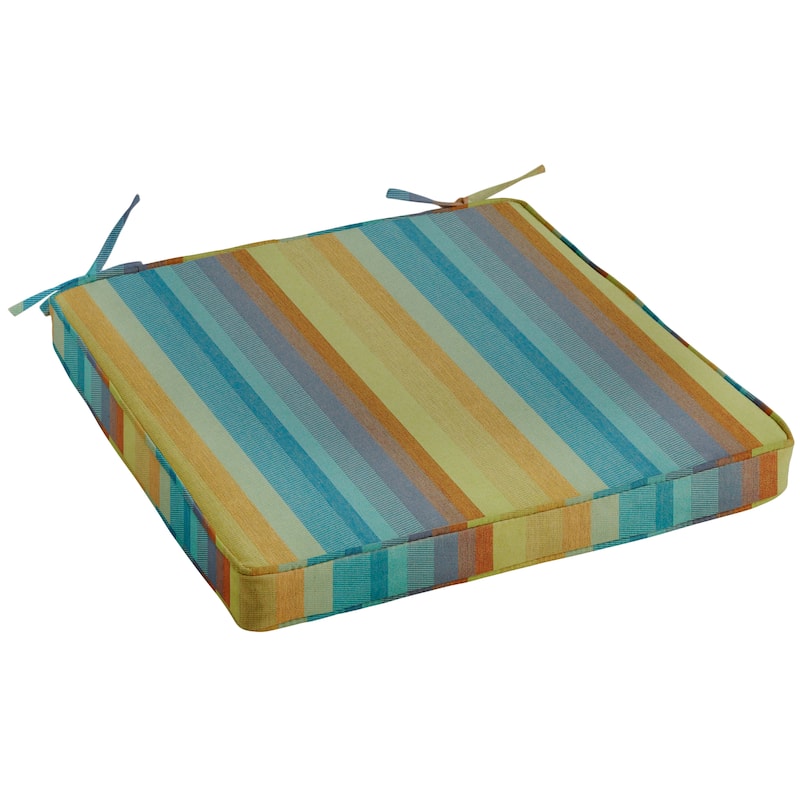 Lehigh Sunbrella Indoor/ Outdoor Chair Cushions, Set of 4 - 19 in w x 16 in d - 19 in w x 16 in d - astoria lagoon