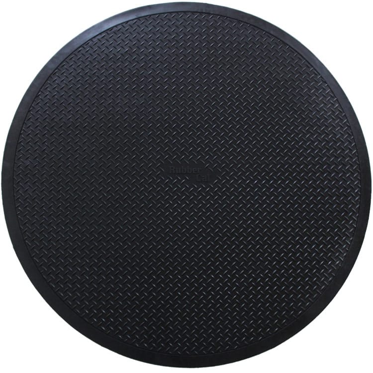 Rubber-Cal Circular Rubber Mat - 48" Diameter - 48in Diameter