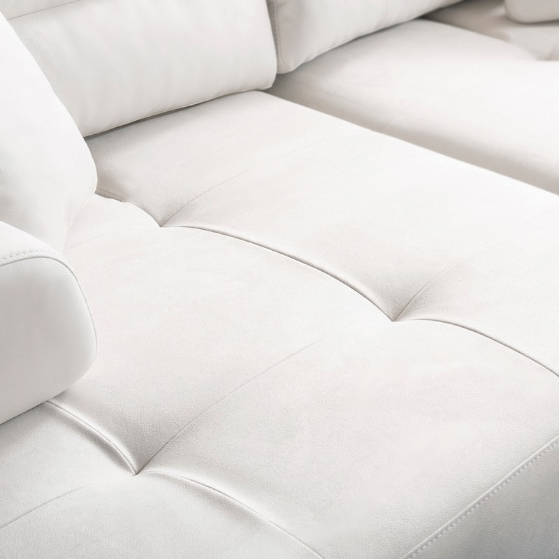 Pasargad Home Turkish Ravenna Sofa with Sliding Backrest & Armrests - W110"xD45"xH24"