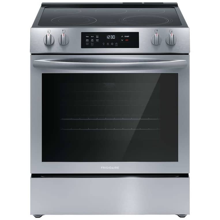 Frigidaire FCFE3083A 30" Wide 5.3 Cu. Ft. Slide In Electric Range with - Stainless Steel