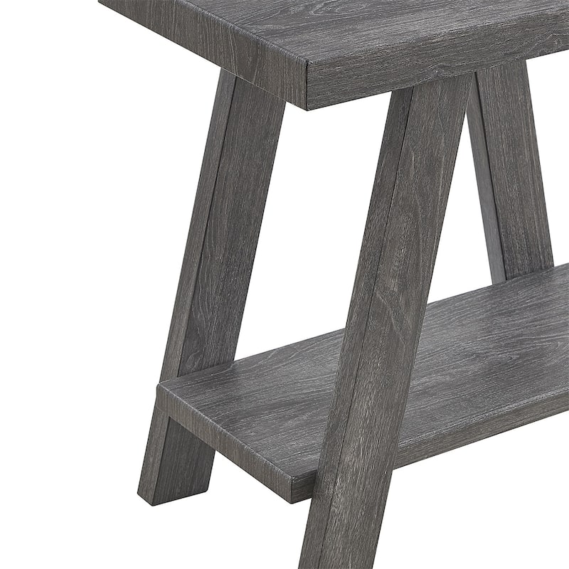 Contemporary Wood Shelf Side Table