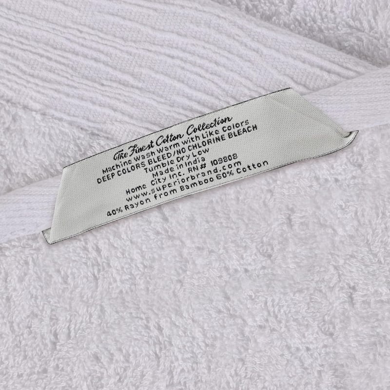 Superior Sierra Rayon From Bamboo Cotton Blend 6 Piece Bathroom Towel Set