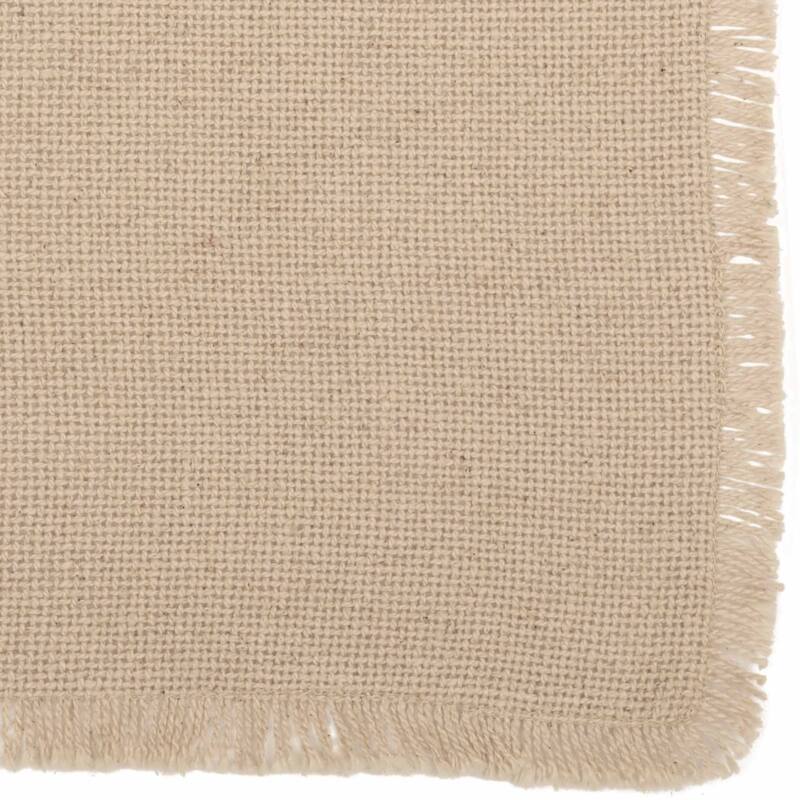 Burlap Placemat Fringed Set of 6 12x18 - Placemat 12x18
