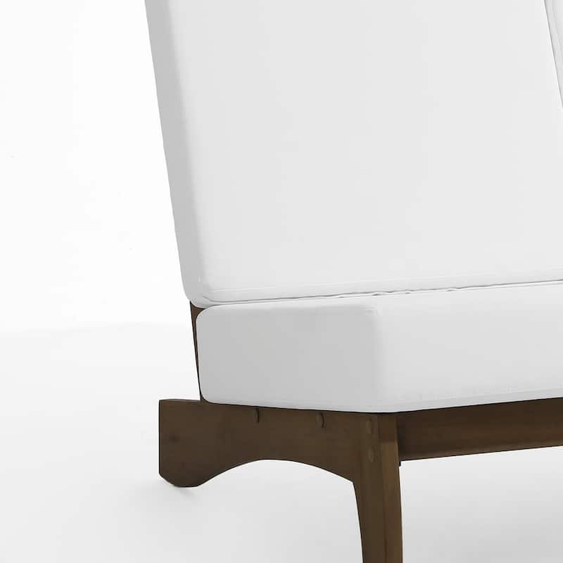 Outdoor Teak Wood Patio Loveseat with Cushions