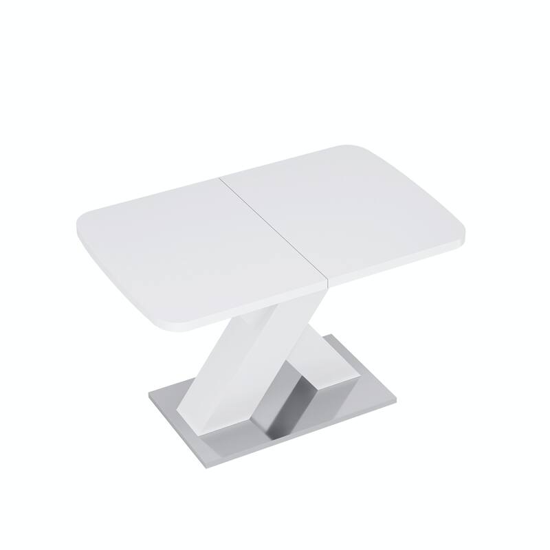 Modern Square Dining Table with Stretchable Design