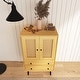 preview thumbnail 4 of 15, 24" Tall Wood Double Door Accent Cabinet with 2 Drawers - 24" x 40