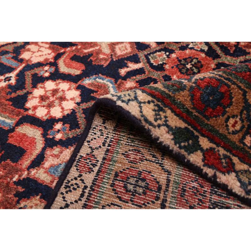 ECARPETGALLERY Hand-knotted Andelz Dark Navy Wool Rug - 3'8 x 9'3