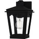 preview thumbnail 1 of 5, Huck 1-Light Earth Black Outdoor Wall Lantern