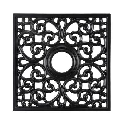 Aspen Creative 18" Wide Square Ceiling Medallion - WHITE