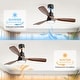 preview thumbnail 54 of 70, Sofucor 48/52 Inch Solid Wood Ceiling Fan with Light Optional, 6-Speed Reversible DC Motor and Remote control,Smart Optional