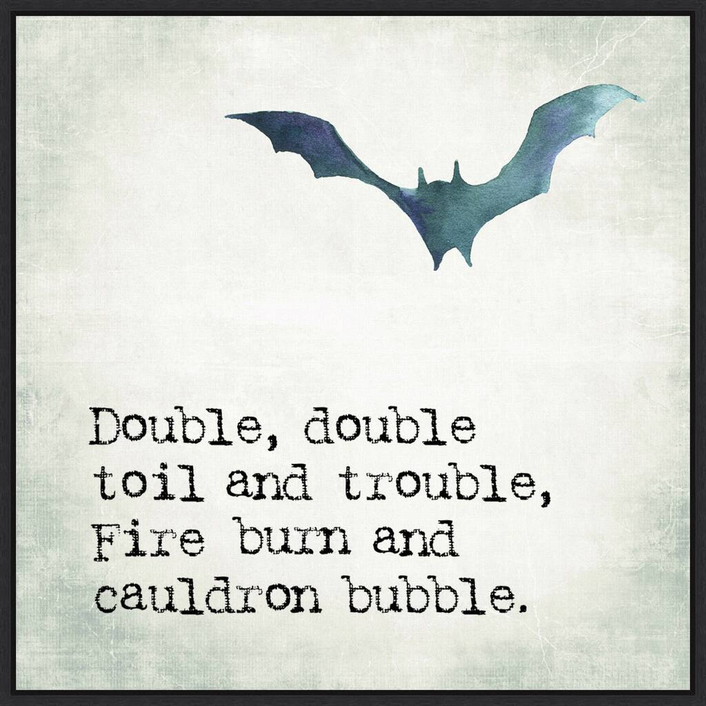 Amanti Art Double Double Bat Framed Canvas Wall Art