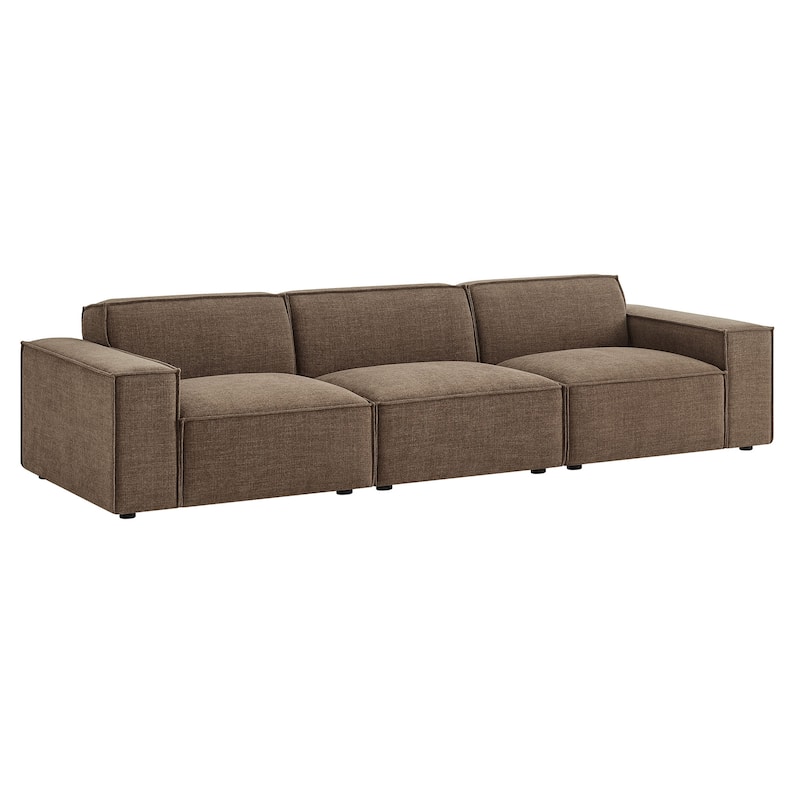 Restore 3-Piece Performance Fabric Upholstered Modular Sofa Set