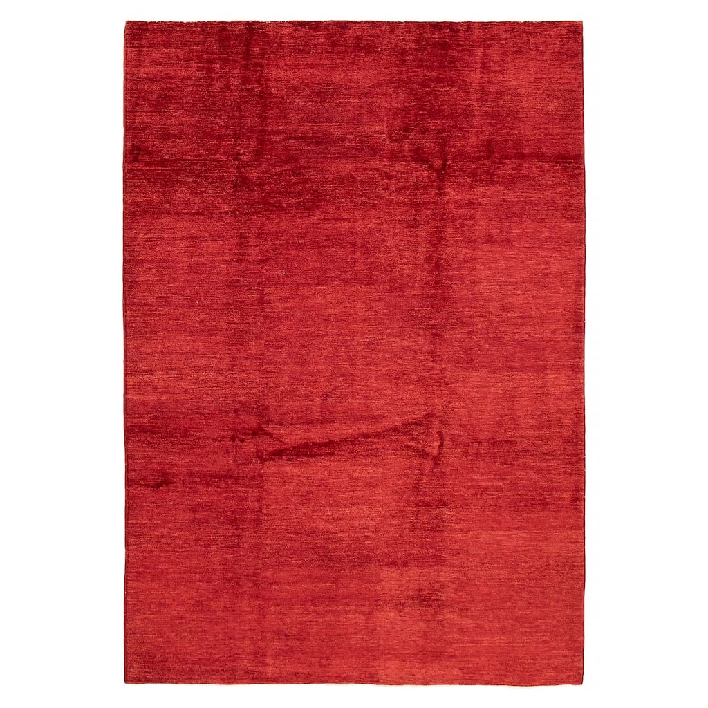 Pak Finest Gabbeh Red Rug 6'7" x 9'10" - 6'7 x 9'10