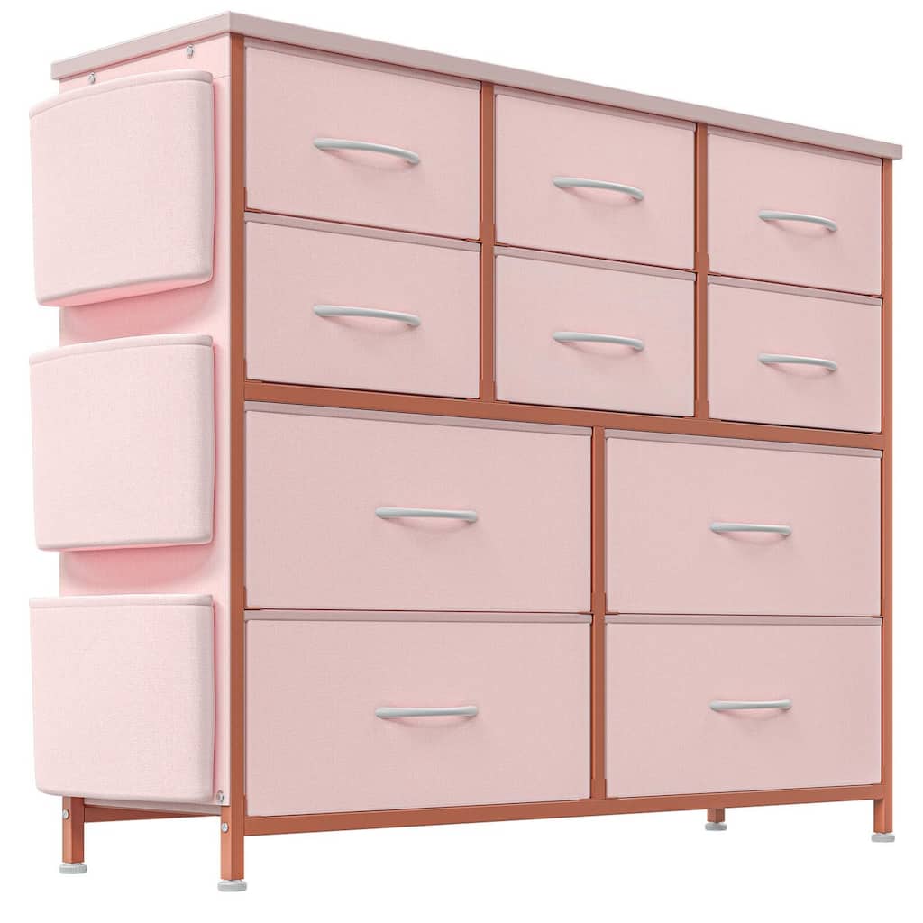 10 Drawer Dresser, Dresser for Bedroom with 10 Large Fabric Storage Drawers