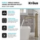 preview thumbnail 8 of 21, KRAUS Ramus Single Handle Vessel Bathroom Sink Faucet w/ Pop Up Drain