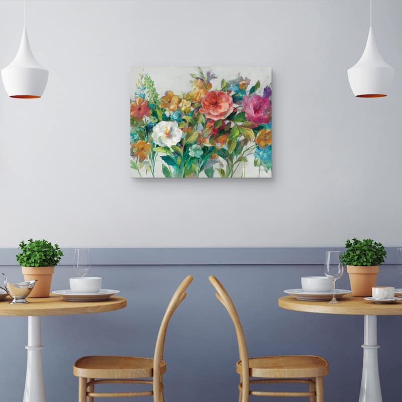 Country Florals Neutral by Danhui Nai Canvas Art Print