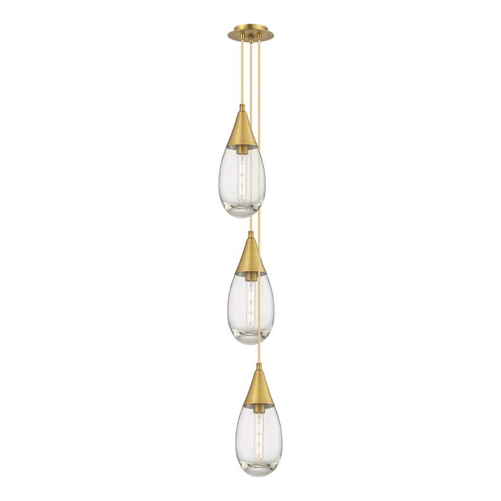 Innovations Lighting Malone - 3 Light 6" Cord Hung Multi Pendant - 6" Canopy