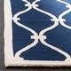 preview thumbnail 9 of 54, SAFAVIEH Handmade Cambridge Sinda Modern Moroccan Wool Rug 2'6" x 4' - Navy/Ivory - Rectangle