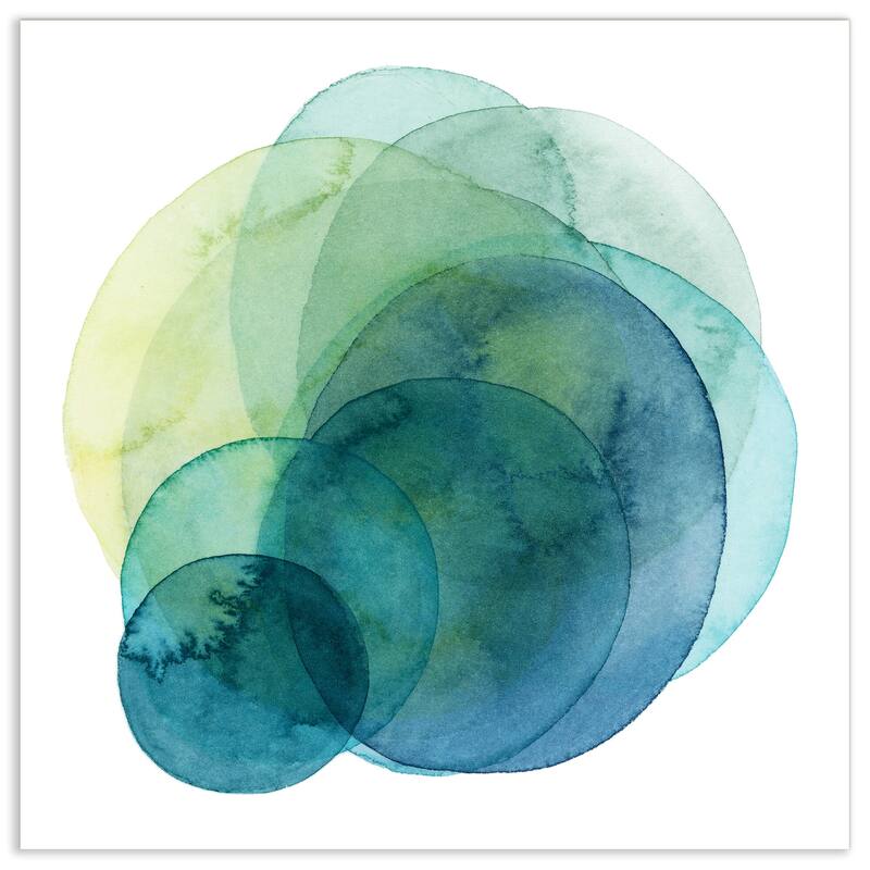 Empire Art"Evolving Planets I" Frameless Tempered Art Glass Wall Art - 38 X 38