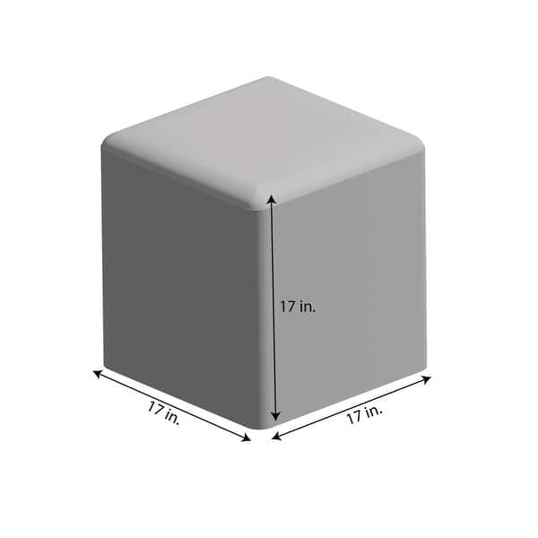 dimension image slide 0 of 3, Sorra Home Sunbrella Outdoor Top Stitch Solid Bean Pouf