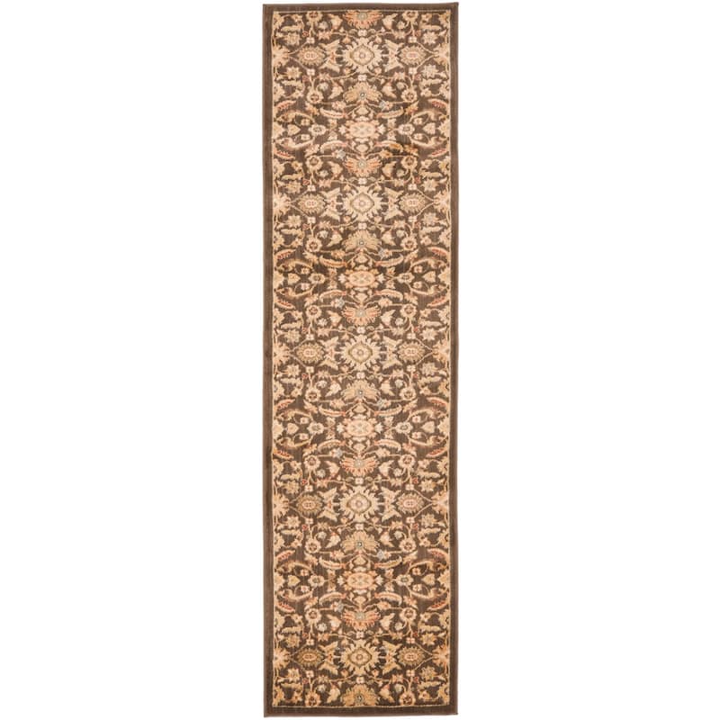 SAFAVIEH Heirloom Deb Traditional Oriental Rug - 2'3" x 8' Runner - Brown/Gold