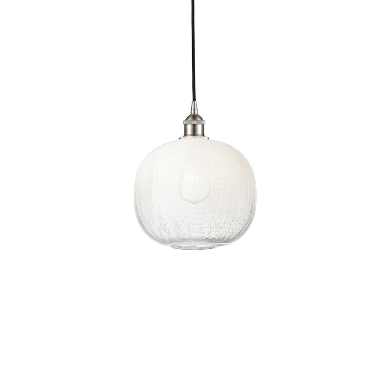 Innovations Lighting 616-1P-12-11 Brookhaven Sphere Pendant Brookhaven - Brushed Satin Nickel / Opal