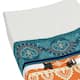 Red Boho Chic Girl Changing Pad Cover - Orange Teal Turquoise and Blue Bohemian Colorful Mandala Vintage Patterned Retro Hippie